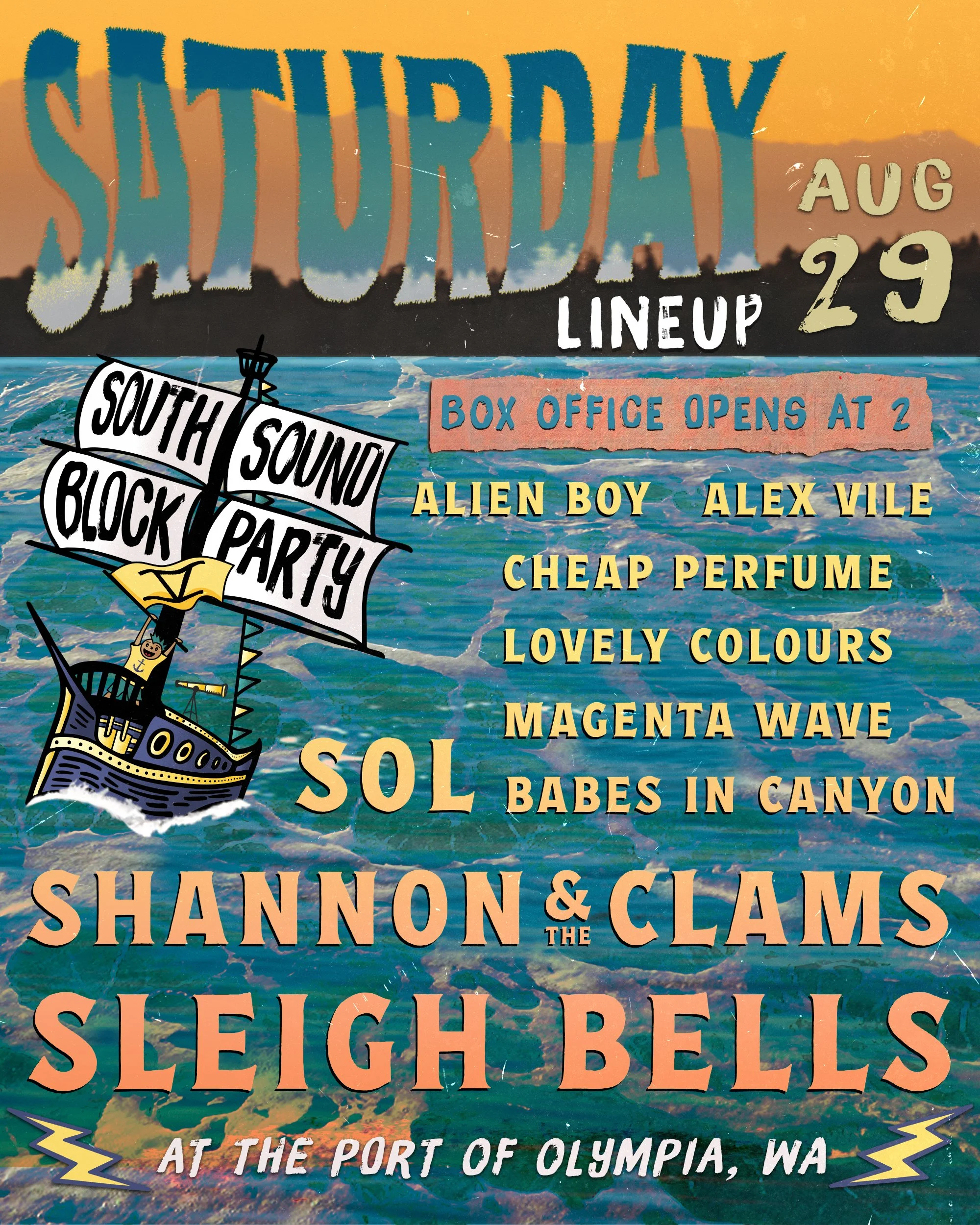 Official Saturday 2026 lineup poster